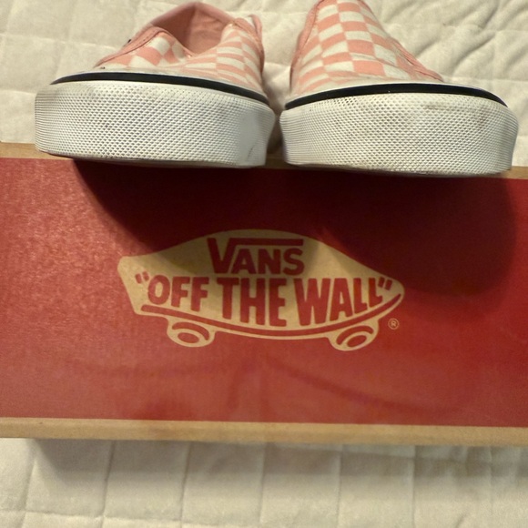 Vans Pink Checkered Slip-On Shoes - Asher - Picture 9 of 15